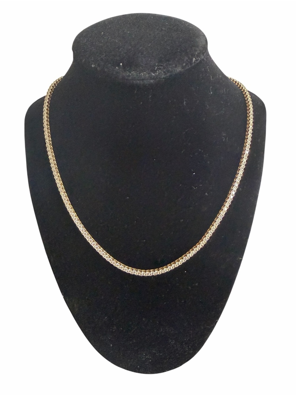 Gold Tennis Chain Necklace - Women Jewelry
